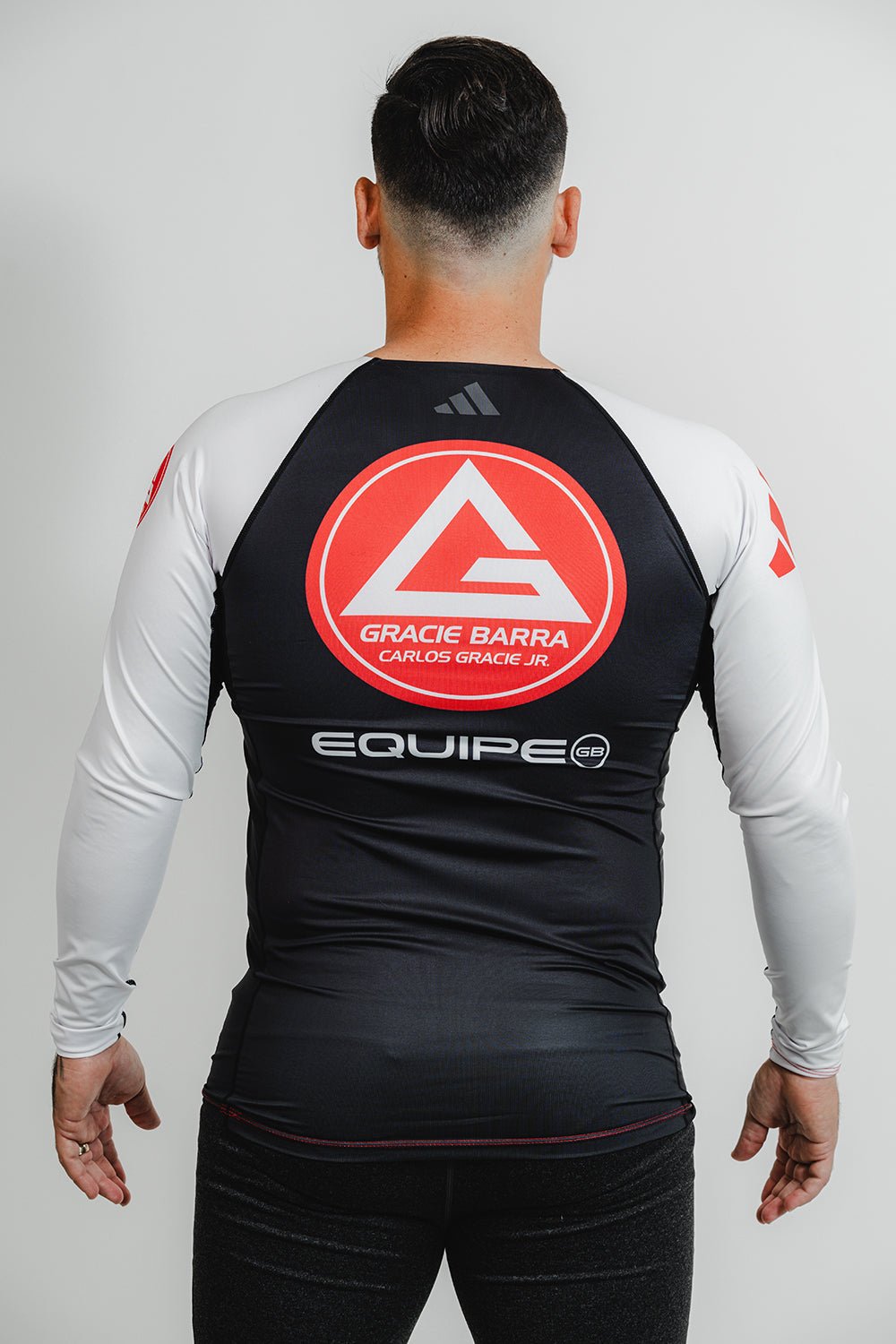 GB Performance L/S Ranked Rashguard by Adidas - White