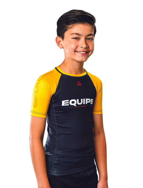 GB Edition S/S Youth Ranked Rashguard - Yellow