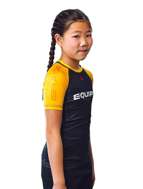 GB Edition S/S Youth Ranked Rashguard - Yellow