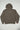 Back view of the grey Gracie Barra Emblem Hoodie laid flat, featuring the Legacy G Jiu-Jitsu graphic on the upper back.