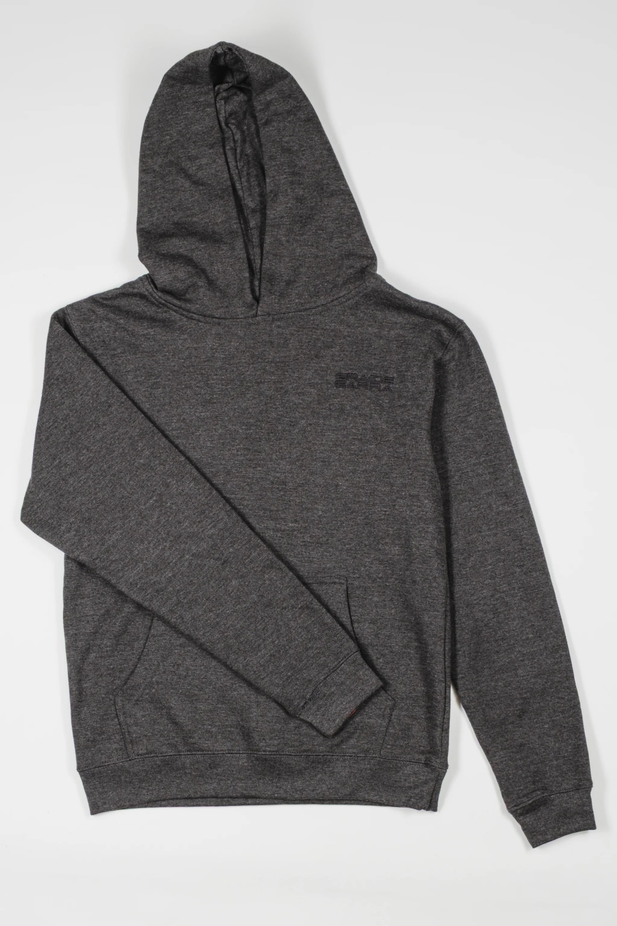 Emblem Kids Hoodie - Dark Heather Grey