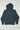 Back view of the Gracie Barra Emblem Kids Hoodie in slate, featuring a tonal Legacy G centered on the upper back, photographed on a light background.