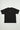 Back view of the Kids Gracie Barra Emblem Tee in black, featuring the Legacy G graphic with ‘Jiu-Jitsu’ text centered on the upper back, photographed on a white background.