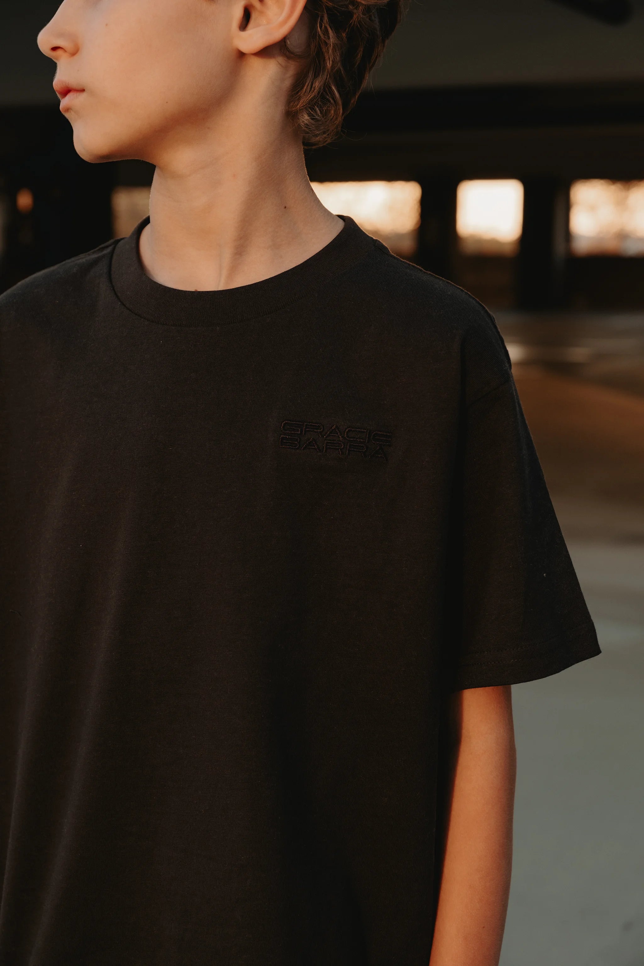 Emblem Kids Tee - Black