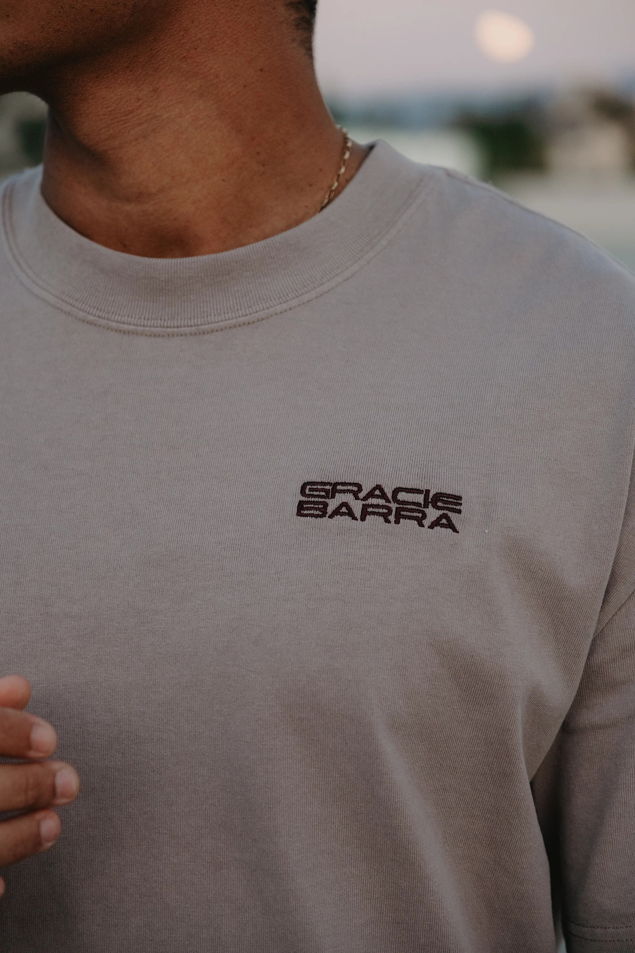 Emblem Tee - Warm Grey