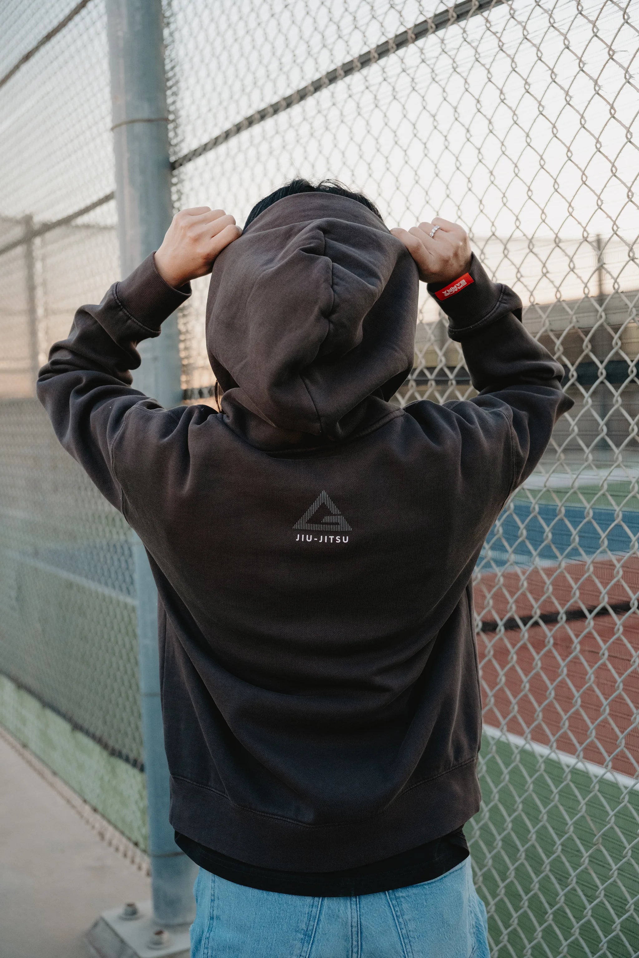 Emblem Womens Hoodie - Black