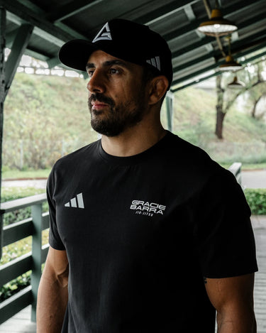Gracie Barra Equipe Tee by adidas - Black | GB Wear