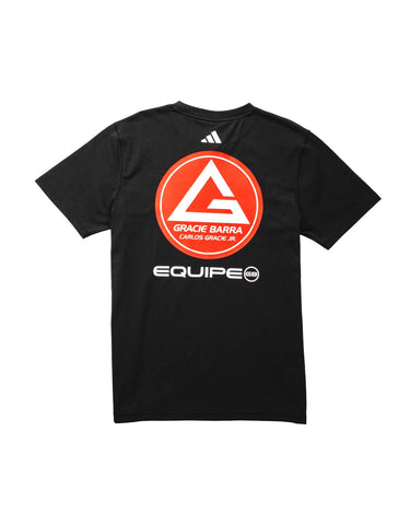 Gracie Barra Equipe Tee by adidas - Black | GB Wear