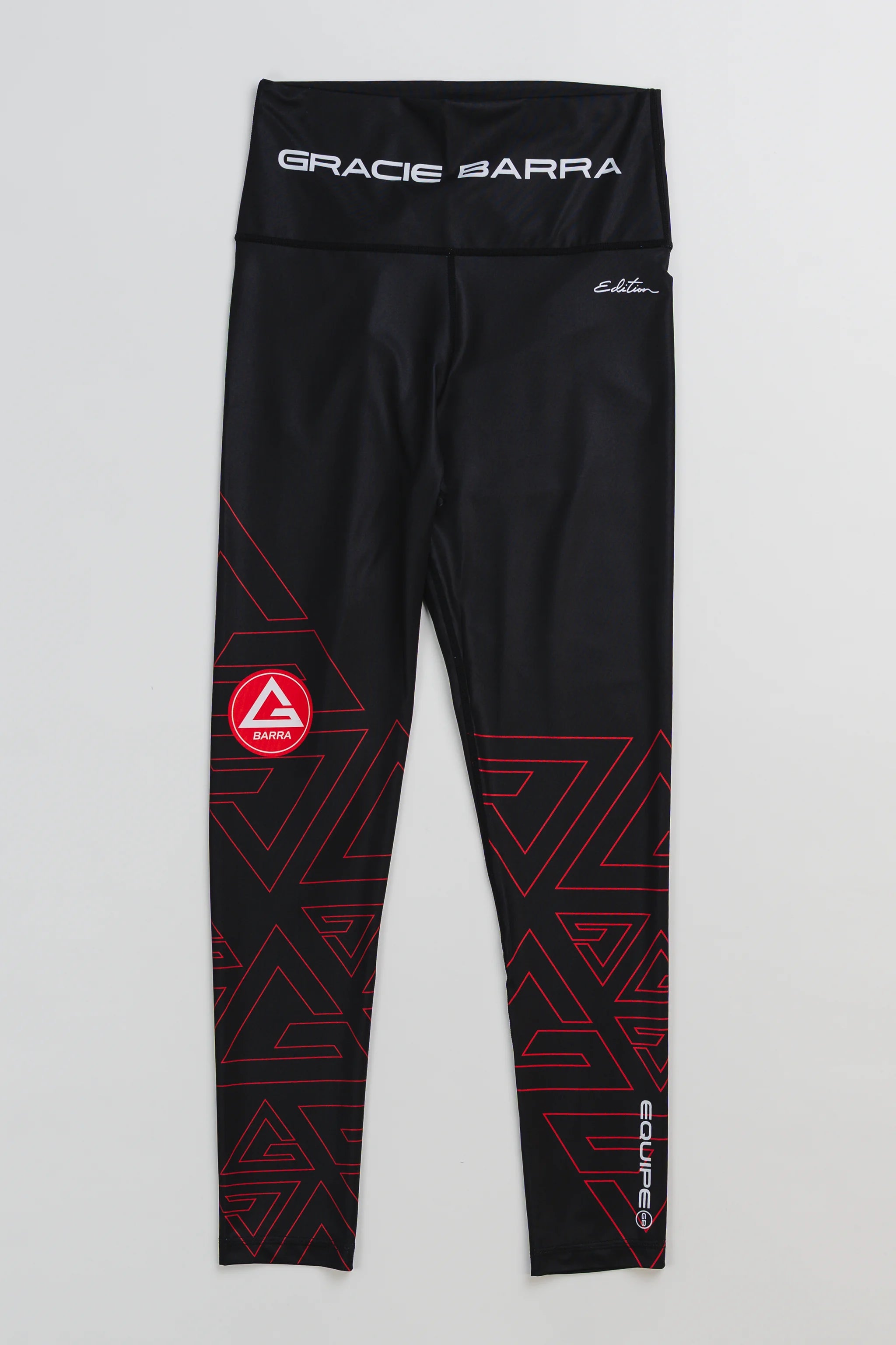 Equipe Combat Womens Compression Pants - Red/Black