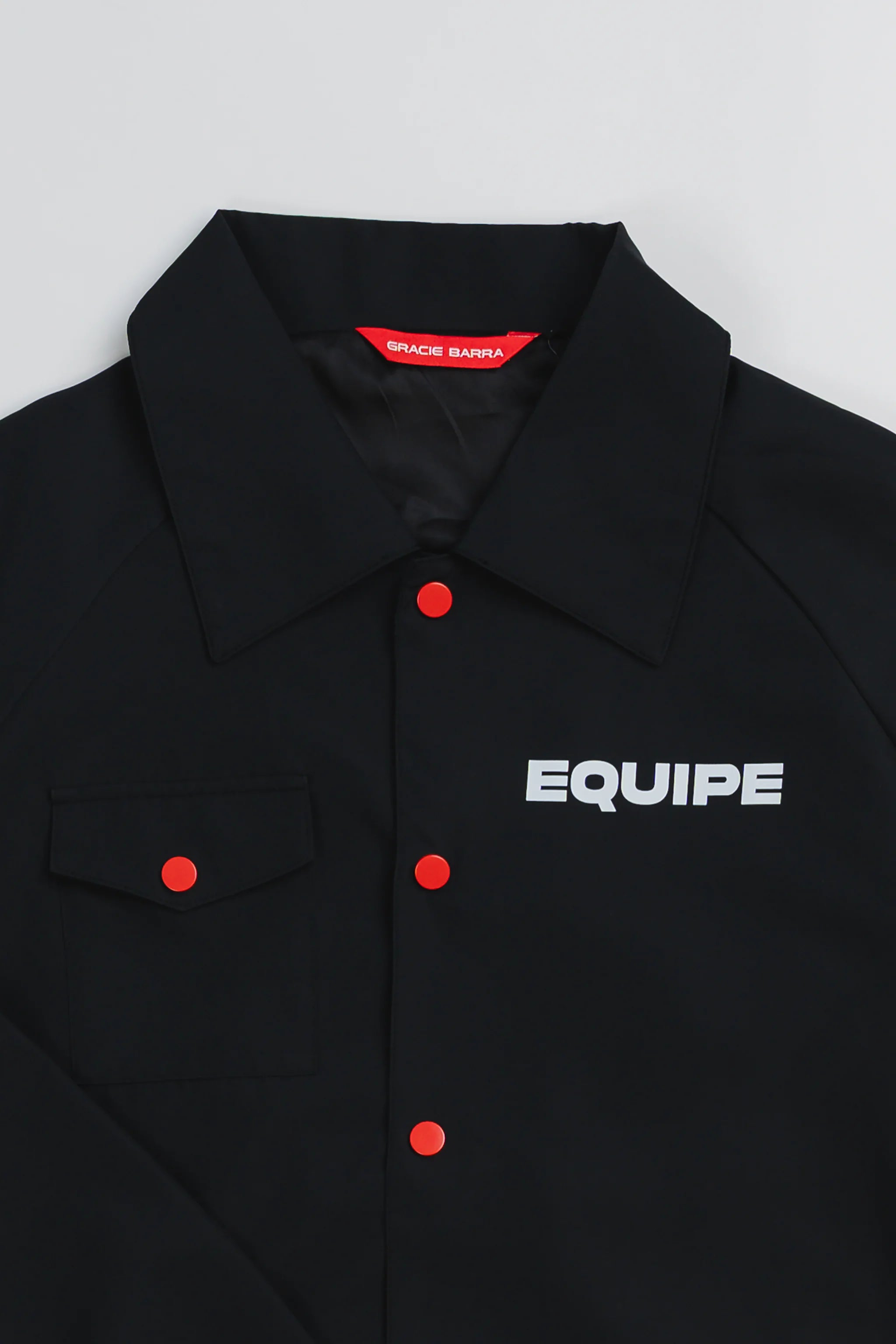 Equipe Button Down Windbreaker - Black