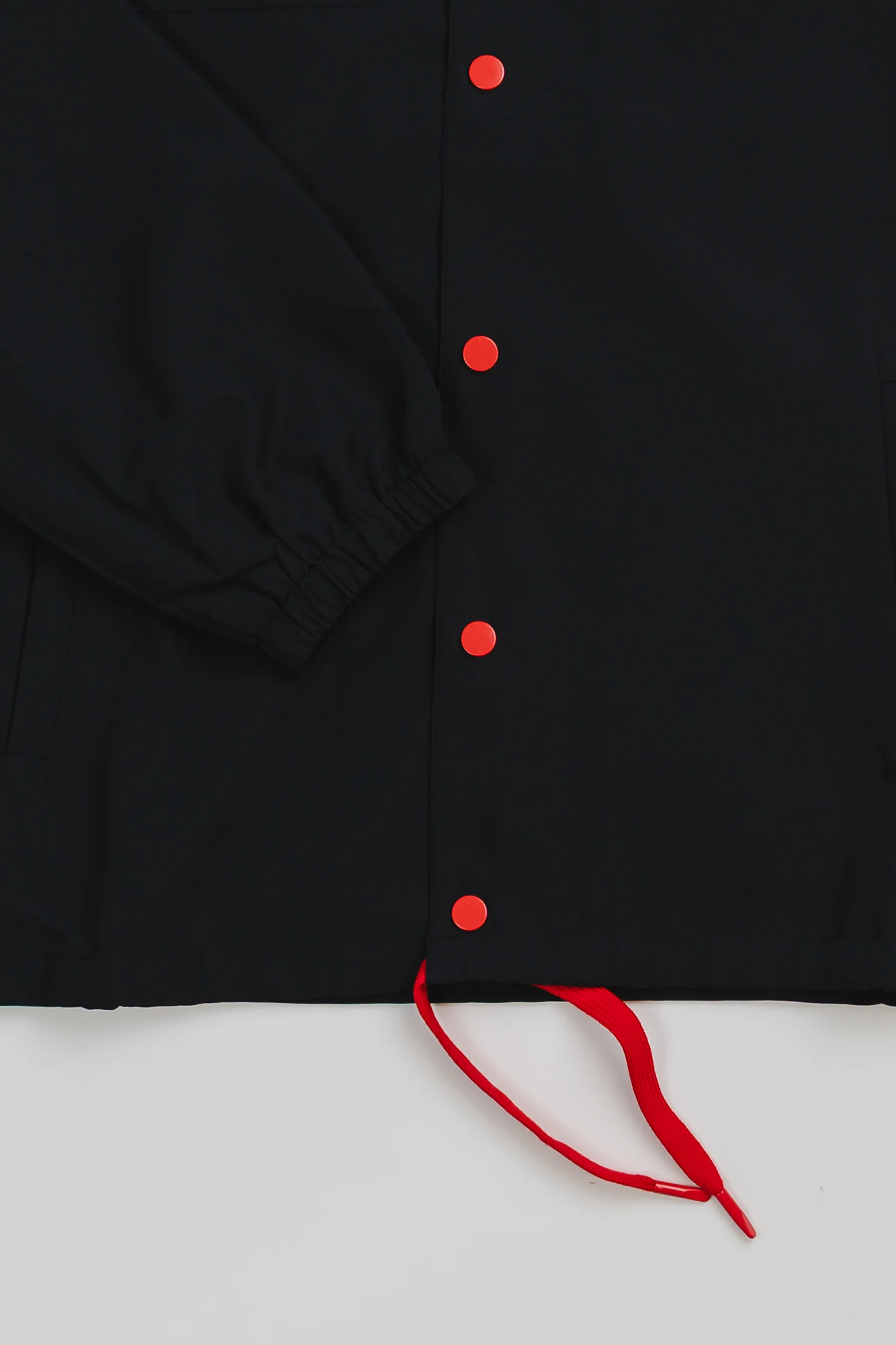 Equipe Button Down Windbreaker - Black
