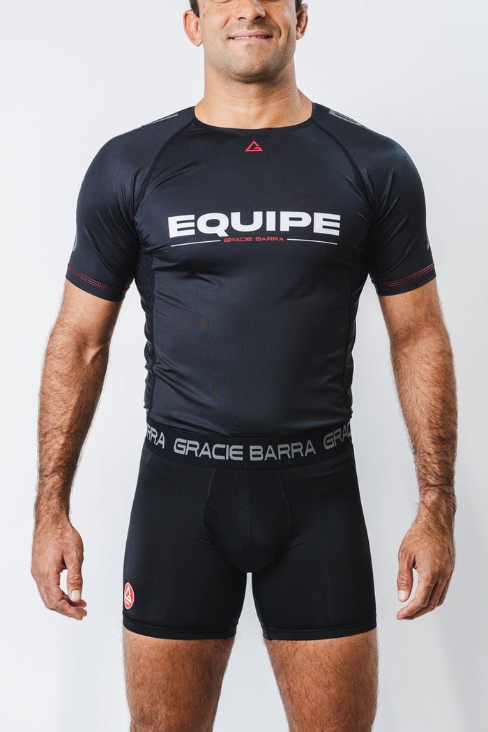 GB Essentials Mens 6" Compression Shorts Multipack - Black