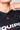 GB Essentials Women’s Ranked Rashguard in black, close-up of neckline with Legacy G logo and EQUIPE front branding.