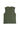 Army Green Flow Men's Sleeveless Tech Tee, flat lay back view, full garment with tonal "JIU-JITSU" wordmark at the upper back.