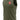 Army Green Flow Men's Tech Tank, front three-quarter view, with a Red Shield logo on the chest and tonal Gracie Barra neck tag.