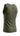 Army Green Flow Men's Tech Tank, back three-quarter view, with a tonal "JIU-JITSU" wordmark on the upper back.