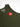 Army Green Flow Men's Tech Tank, flat lay front detail of the Red Shield logo with white Gracie Barra collar print and size label.