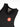 Black Flow Men's Tech Tank, flat lay front detail of the Red Shield logo with gold Gracie Barra collar print and size label.
