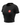 Black Flow Women's Crop Tech Tee, front three-quarter view, with a Red Shield logo on the chest and gold Gracie Barra neck tag.