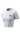 Flow Women's Crop Tech Tee in Light Grey, ghost mannequin front view, red Barra Shield on left chest, tonal stacked Gracie Barra wordmark at back neck, cropped hem.