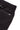 Frame Men's Short in black, close-up of the zippered back pocket with its metal pull, the white Brazilian Jiu-Jitsu graphic partly in frame