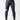 Model wearing black GB Essentials compression pants, front view showing Gracie Barra waistband and red logo on the left thigh