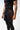 Black GB Essentials Mens Velcro Training Shorts, side view, with a red vertical BARRA print on the tonal gray Legacy G triangle side panel.