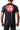 Man wearing the black GB Essentials Mesh Training Tee, back view with large red and white Gracie Barra Red Shield