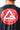 Close-up of the Gracie Barra Carlos Gracie Jr. Red Shield printed on the back of the black mesh training tee