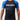 Man wearing the GB Essentials Ranked Rashguard in Blue - front view showing the Equipe chest print and blue raglan sleeves