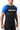 Man wearing the GB Essentials Ranked Rashguard in Blue - three-quarter view showing the breathable mesh side panel