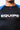 Close-up of the GB Essentials Ranked Rashguard chest print reading Equipe Gracie Barra, with the seamless crew neckline