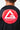 Close-up of the red circular Gracie Barra Carlos Gracie Jr. logo printed on the back of the rashguard