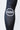 White circled GB logo on the calf of the black GB Essentials Womens Compression Pants, shown from the back.