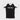 Front view of the GB Essentials Womens Ranked Rashguard in white, with a black body, white shoulder panels and EQUIPE printed across the chest, laid flat