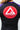 Close up back view of the GB Essentials Womens Ranked Rashguard in purple showing the large red circular Gracie Barra logo