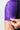 Close up of the purple sleeve of the GB Essentials Womens Ranked Rashguard with tonal Gracie Barra print and a hand stretching the sleeve cuff