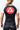 Back view of a woman wearing the GB Essentials Womens Ranked Rashguard in white, with the large red Gracie Barra circle logo across the upper back