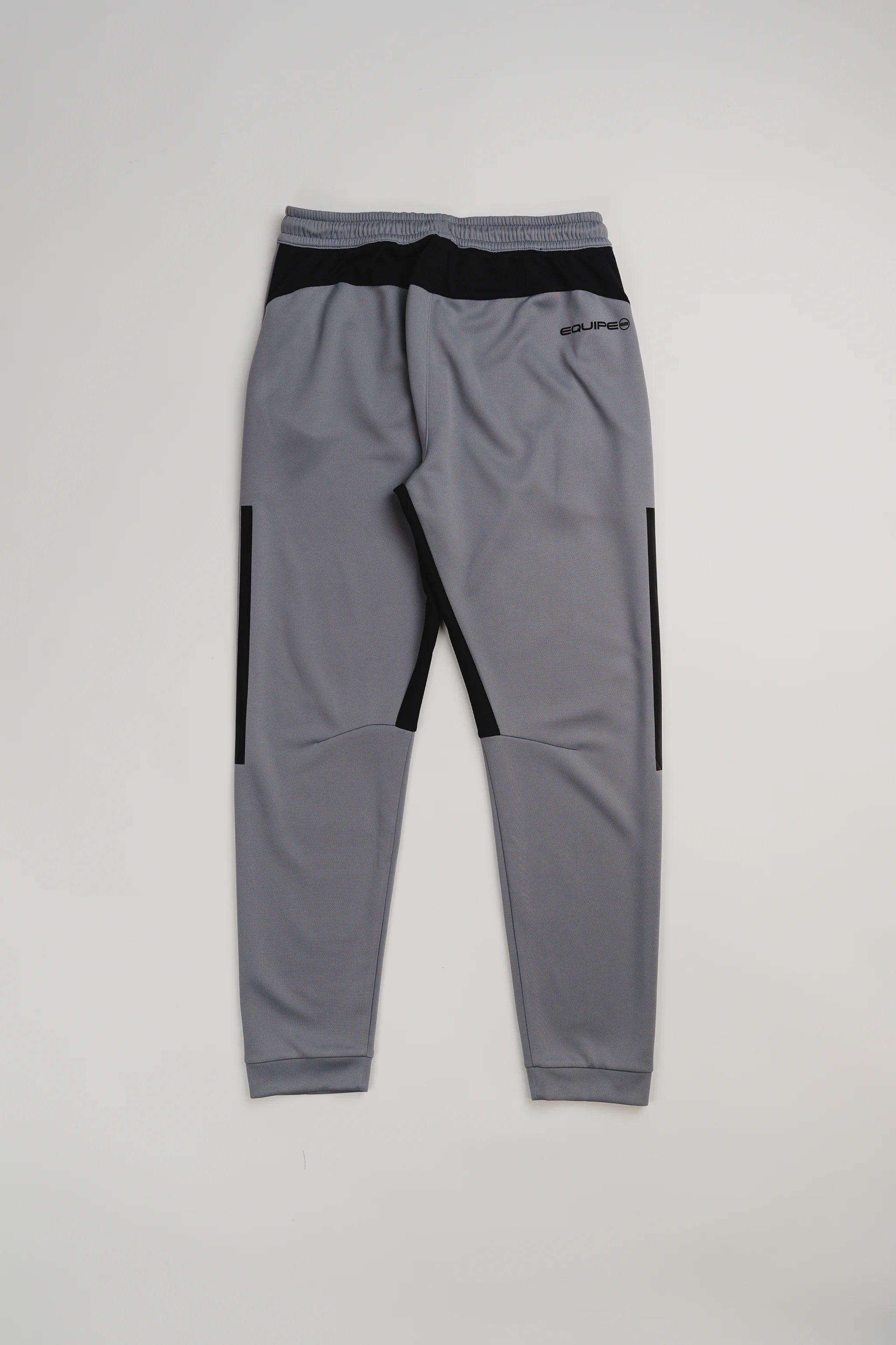 Gray GB Team Track Jogger by adidas with black accents and EQUIPE GB logo on the back waist panel, light gray background.