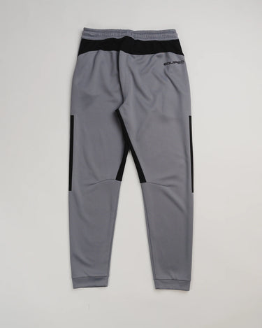 Gray GB Team Track Jogger by adidas with black accents and EQUIPE GB logo on the back waist panel, light gray background.