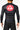 Athlete wearing black Gracie Barra x Vanguard Evolution rashguard back showing large red Barra Shield logo, “Equipe GB” lettering, and tonal Vanguard shorts branding.