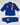 Blue GBK Lite Ripstop kids’ kimono set with Red Shield patches, front view.