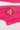 Close-up of the Red Shield patch on the pants of the pink GBK Lite Ripstop kimono, showing the strong stitching and soft, flexible fabric parents look for in active kids’ gear.