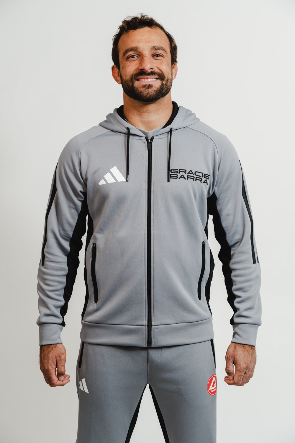 GB Team Track Jacket by Adidas - Grey