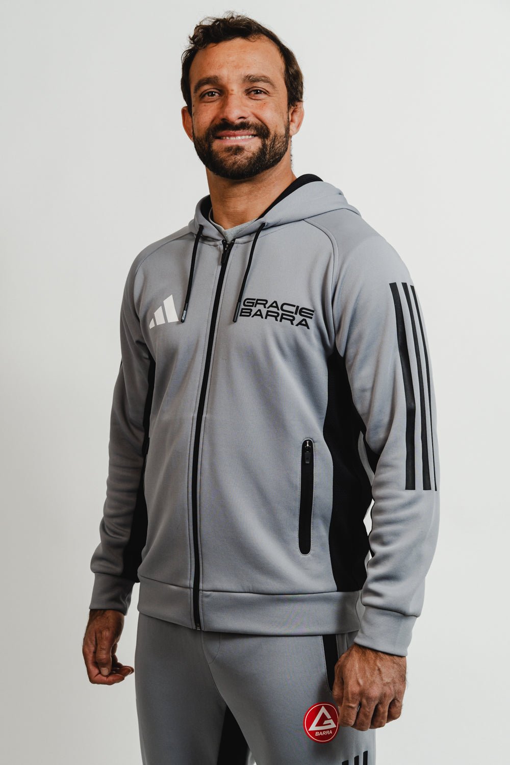 GB Team Track Jacket by Adidas - Grey