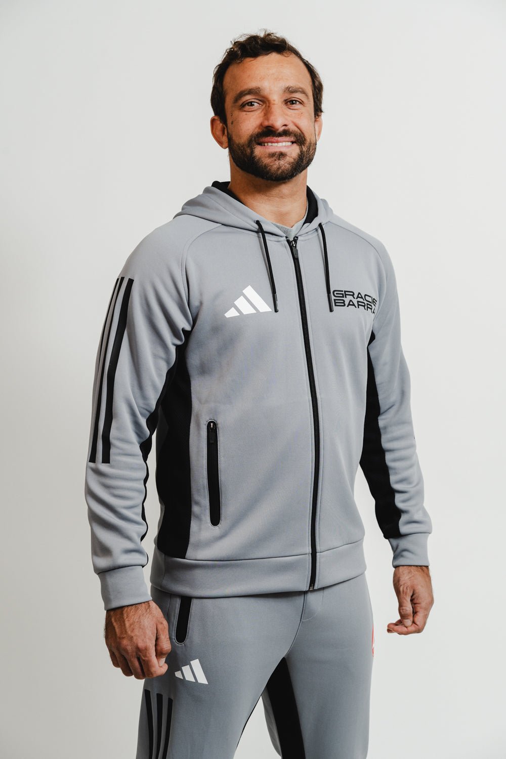 GB Team Track Jacket by Adidas - Grey