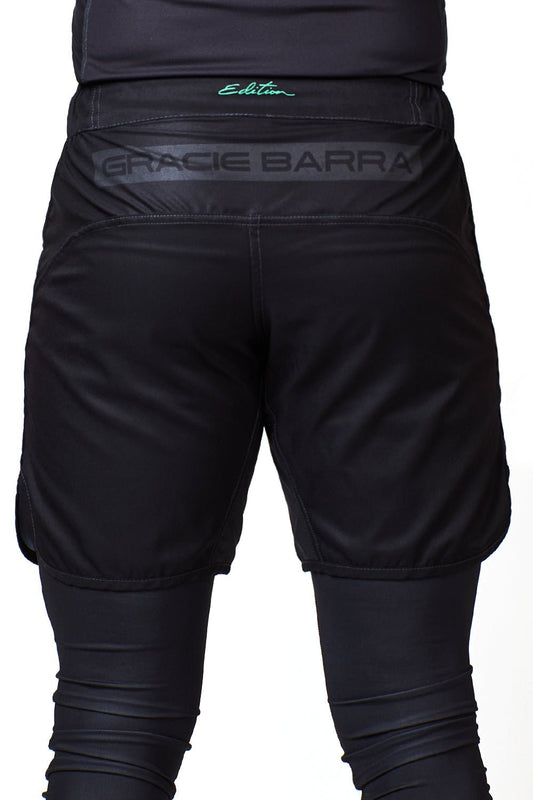 GB Edition Mens Velcroless Training Shorts - Black