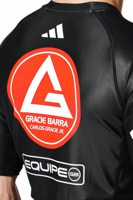 Barra Performance Ranked Rashguard S/S by Adidas - Black