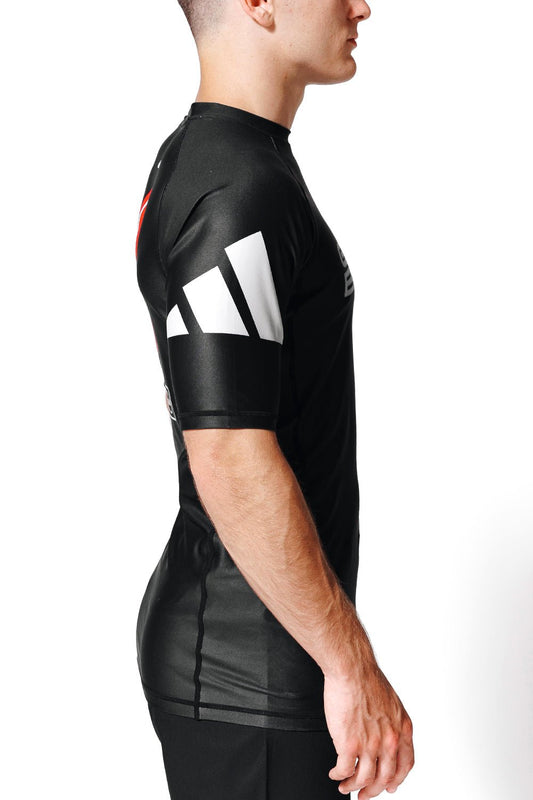 Barra Performance Ranked Rashguard S/S by Adidas - Black