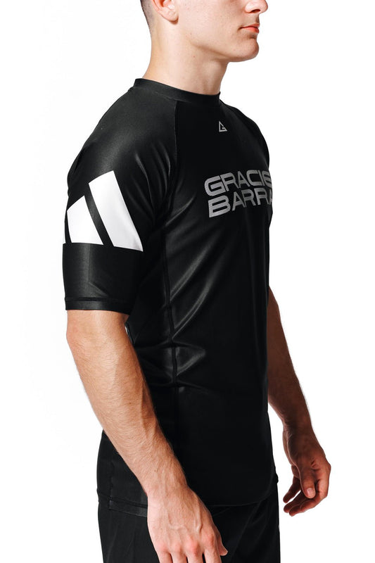 Barra Performance Ranked Rashguard S/S by Adidas - Black